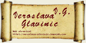 Veroslava Glavinić vizit kartica